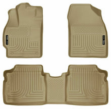 Load image into Gallery viewer, Husky Liners #98923 WeatherBeater Tan Floor Liners for 2010-2014 Toyota Prius
