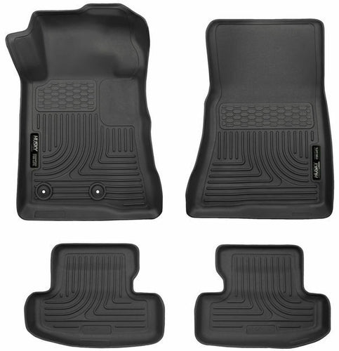 Husky Liners #99371 WeatherBeater Black Floor Liners for 2016-2020 Ford Mustang
