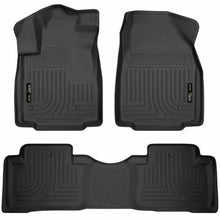 Load image into Gallery viewer, Husky Liners #98421 WeatherBeater Black Floor Liners for 2009-2015 Honda Pilot