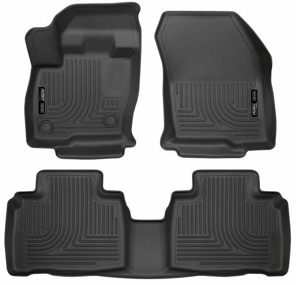 Husky Liners #98781 WeatherBeater F/R Black Floor Liners for 2015-2020 Ford Edge